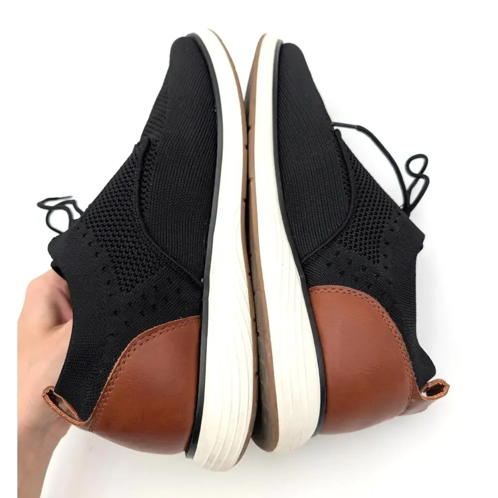 Nordstrom Rack Milo Hybrid Knit Sneaker Derby Shoes Men's Black Size US11M EU44